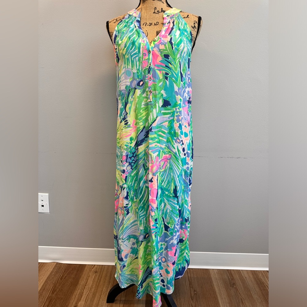 Lilly Pulitzer Bailey Silk Midi Dress